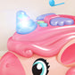 Unicorn Toy Truck Foldable Racetrack with Lights and Sound Birthday Gift for Girls