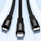 3 In 2 Retractable Multi Charging Cable Retracted USB C Cell Phone Charger