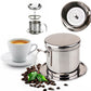 2Pcs 304 Stainless Steel Vietnamese Drip Coffee Pot Infuser for Home Filter Maker