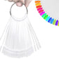 100 PCS Clear Nail Swatch Sticks with Ring Nail Art Swatch Set for Polish Display