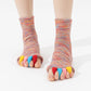 3Pcs Breathable Toe Socks Comfortable Toe Separator Socks