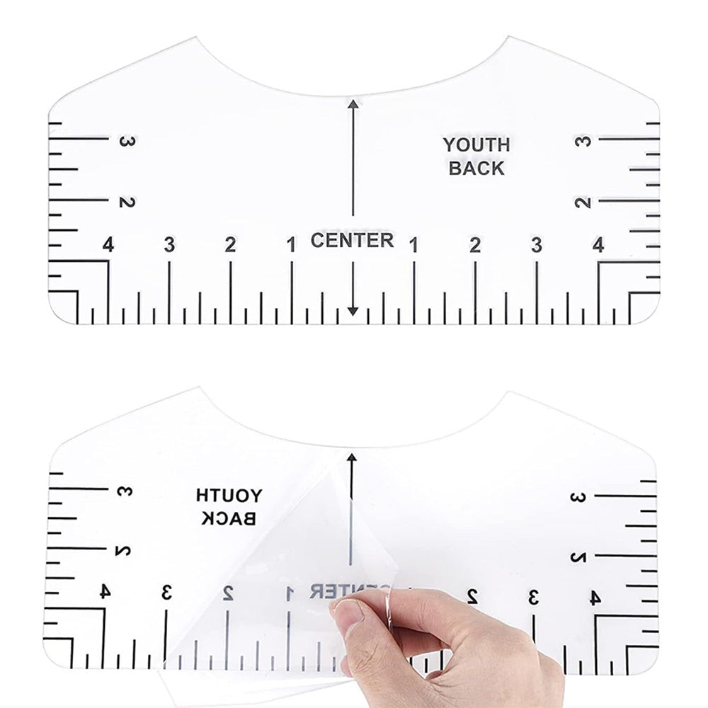 9Pcs T Shirt Alignment Ruler Guide for Heat Press Printing
