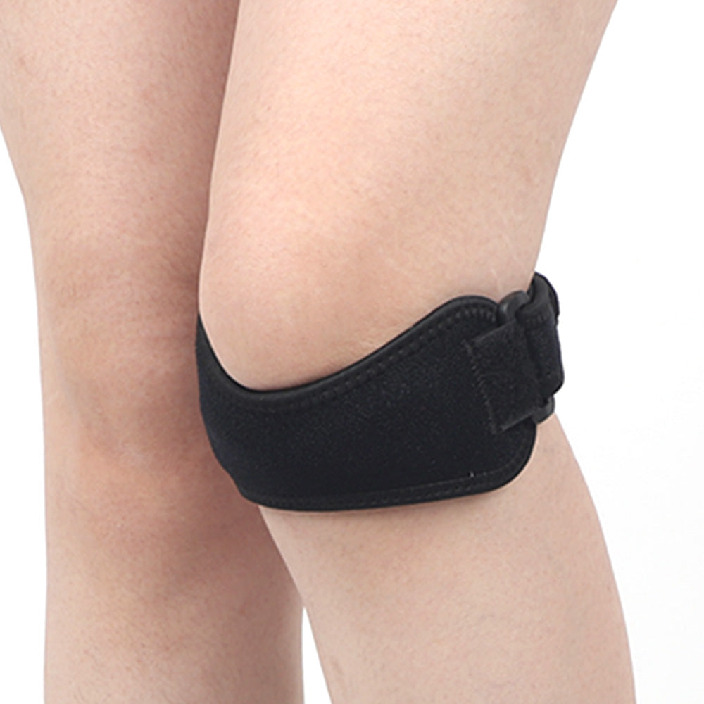 2Pcs Knee Braces for Patella Knee Support Strap for Basketball Running-Black