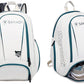 Sports Tennis Backpack PU Water-Resistant Badminton Racket Bag with Separate Shoe Compartment Rucksack for Gym Outdoor