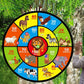 72CM Large Dart Board For Kids With 12 Sticky Balls Double-Sided Dart Board Game