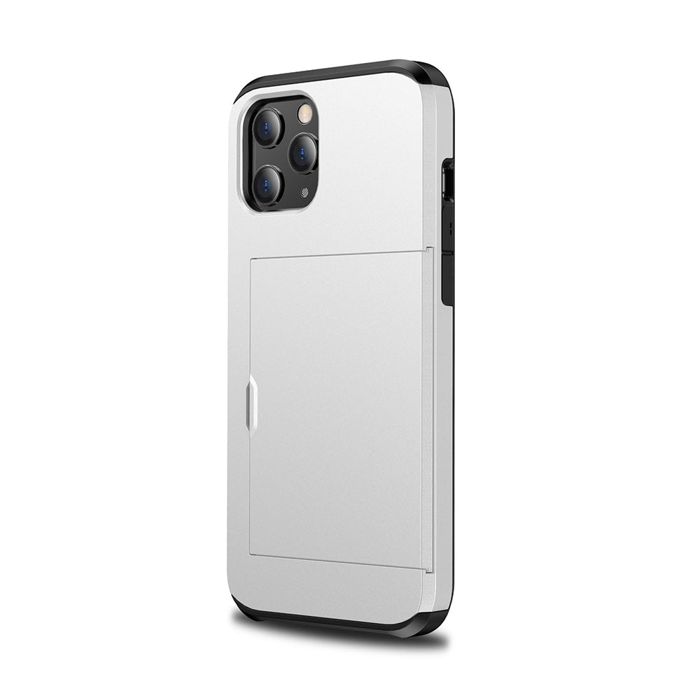 Mobile Phone Case Slide Cover Credit Card Slot Holder Cover For iPhone 13 Pro