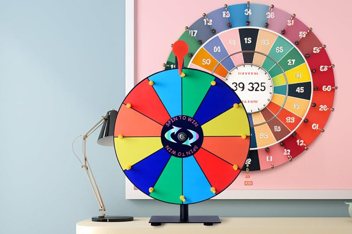 30cm Prizes Spinner With Stand Tabletop Prize Wheel For Game Carnival