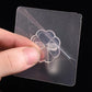 30Pcs 6x6cm Transparent Self-Adhesive Wall Hooks Wall Hanger