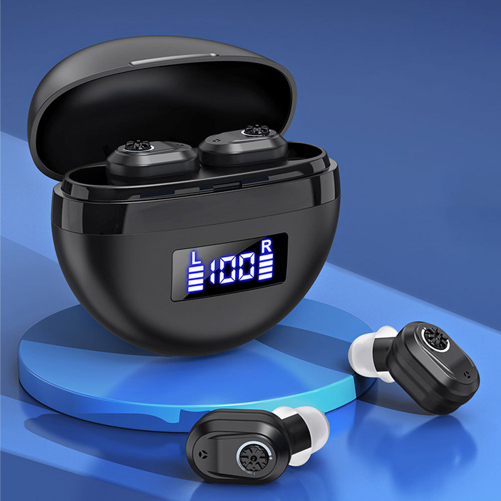 1 Pair Invisible Digital Hearing Aids Rechargeable Mini Sound Enhancer Amplifier