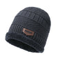 Beanie Hat with Scarf Set Warm Polyester for Men and Women Winter Outdoor Activities