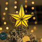Led Pentagram Christmas Tree Top Light