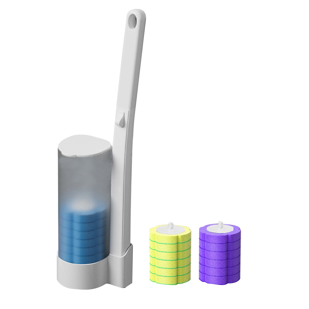 Disposable Toilet Brush Set with 18Pcs Replacement Brush Heads