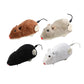 4Pcs Clockwork Plush Mouse Cat Dog Playing Toy
