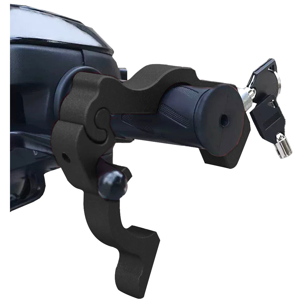 Motorcycle Bicycle Handlebar Anti-Theft Lock Grip Security Accessory
