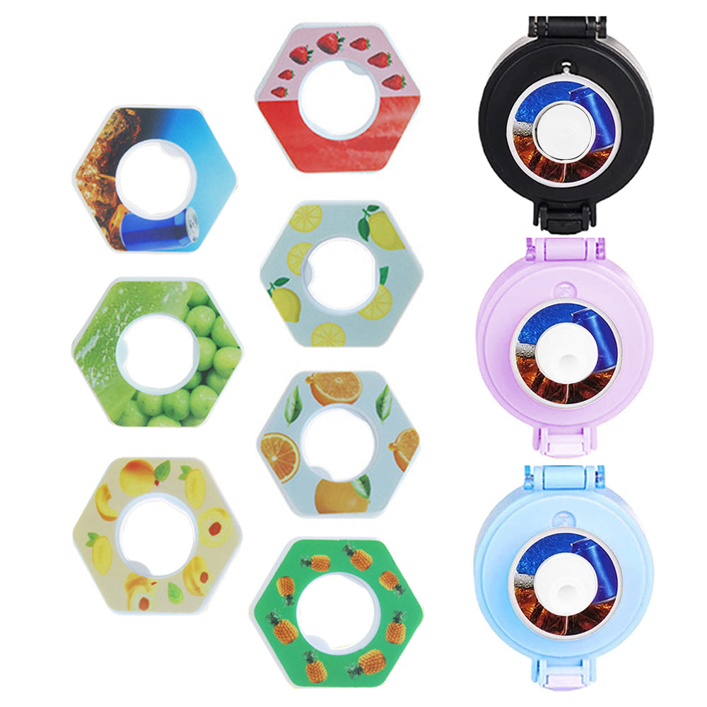 700ML Scent Water Bottle Leak Proof Sport Water Cup with 7 Fragrance Rings