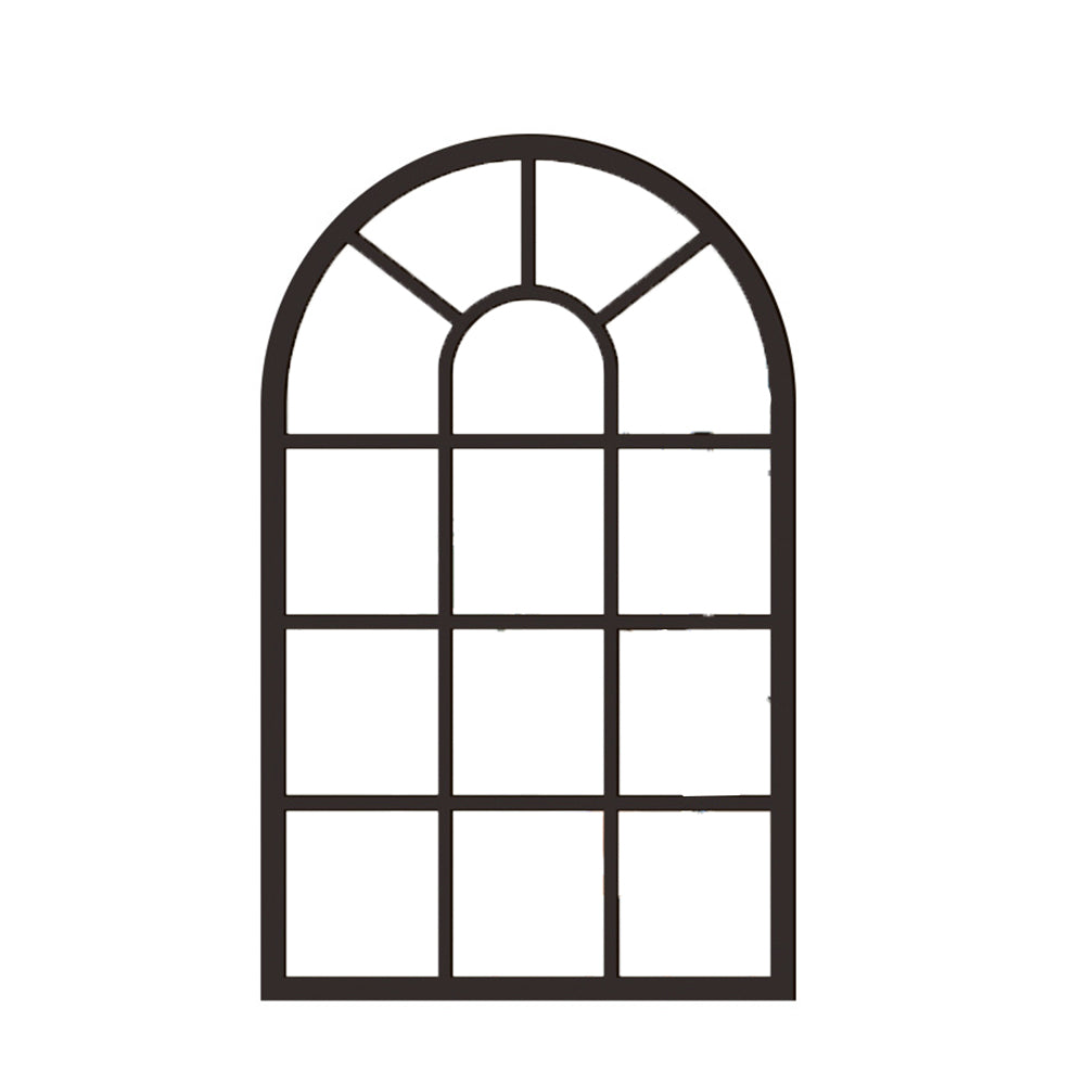 Self-adhesive Rectangular Acrylic Wall Mirror Window Sticker Decals-Arched