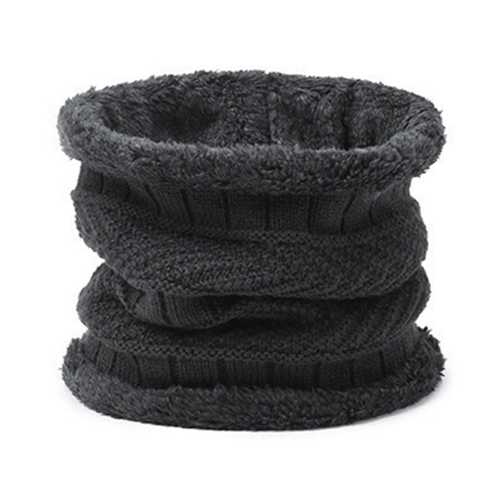 Beanie Hat with Scarf Set Warm Polyester for Men and Women Winter Outdoor Activities