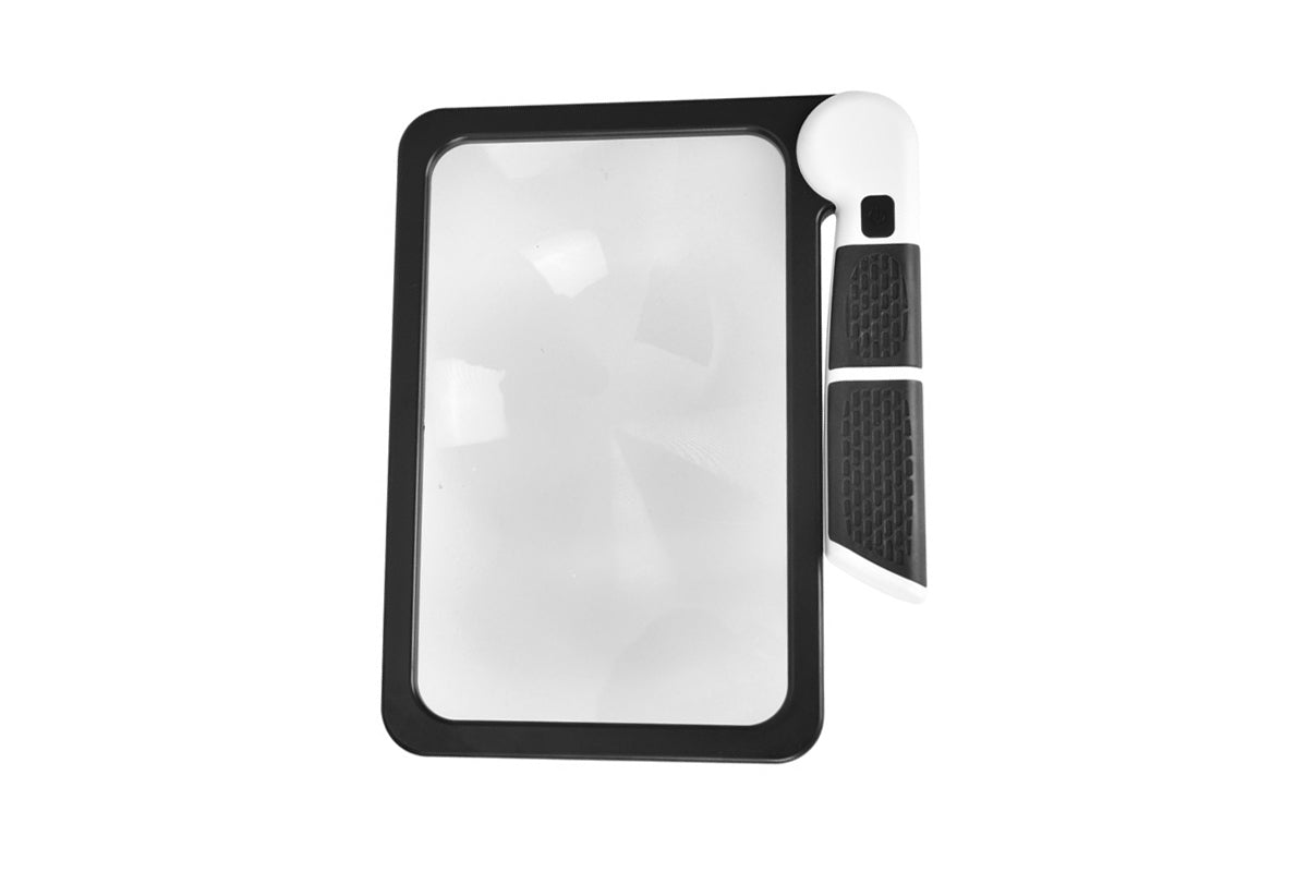 Rectangular Magnifying Glass with 5X Magnification and LED Lights