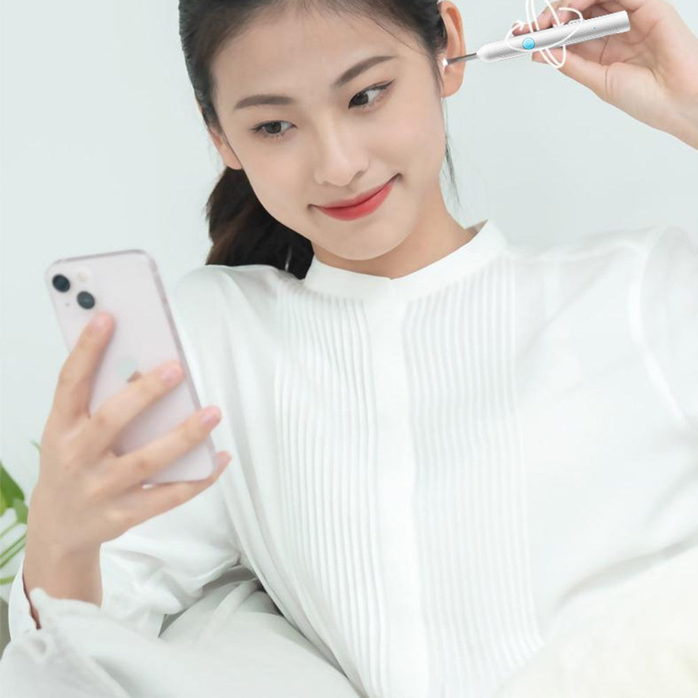 1080P WiFi Ear Wax Removal Ear Cleaning Endoscope with 6 LED Light for iOS Android Smartphones
