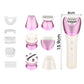 6-in-1 Painless Electric Shaver for Women Cordless Face Foot Body Hair Grooming Set