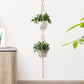 3Pcs Plant Flower Pot Holder Hanger Hanging Planter Basket Hemp Rope Braided