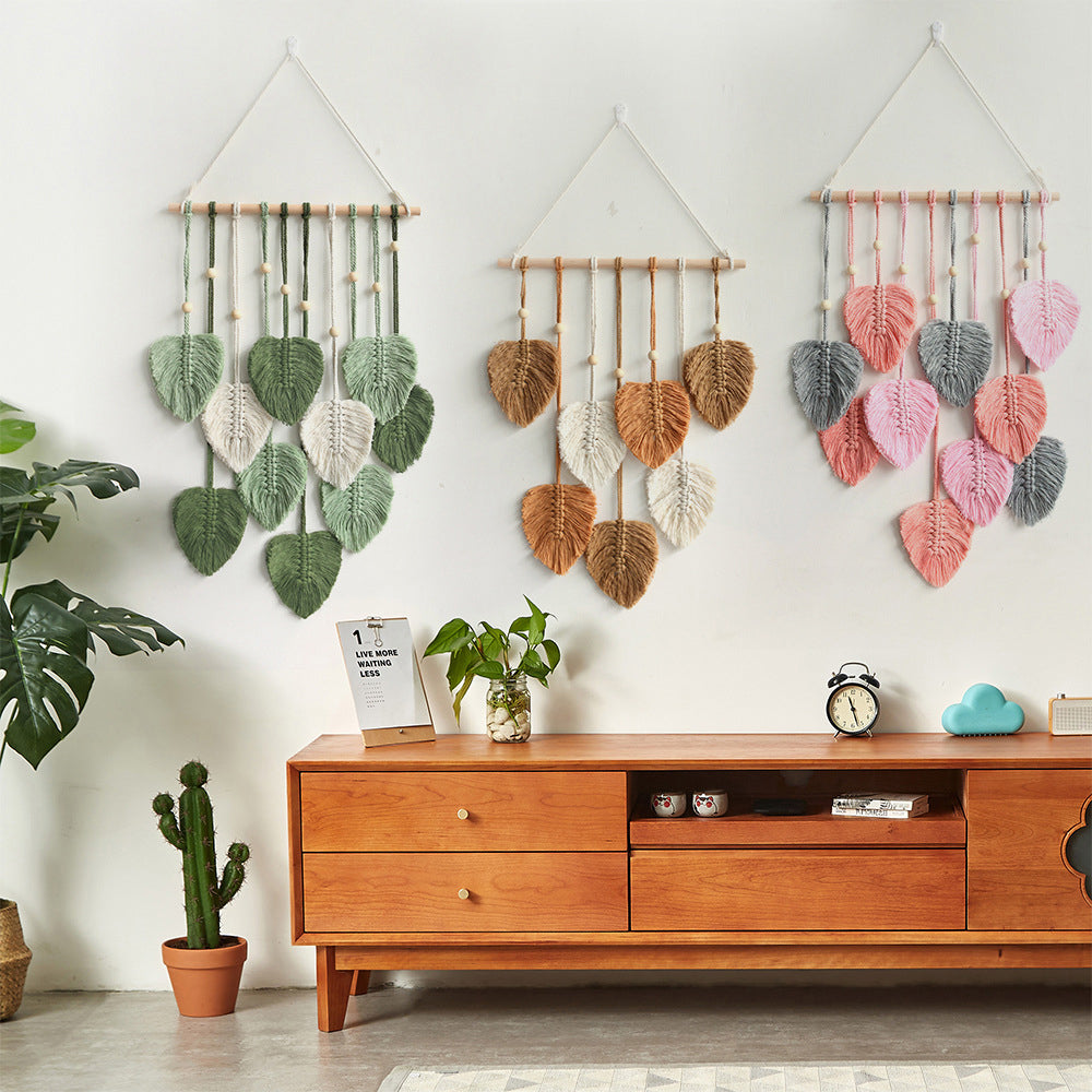 Boho Macrame Tapestry Hand Woven Cotton Wall Hanging Decor