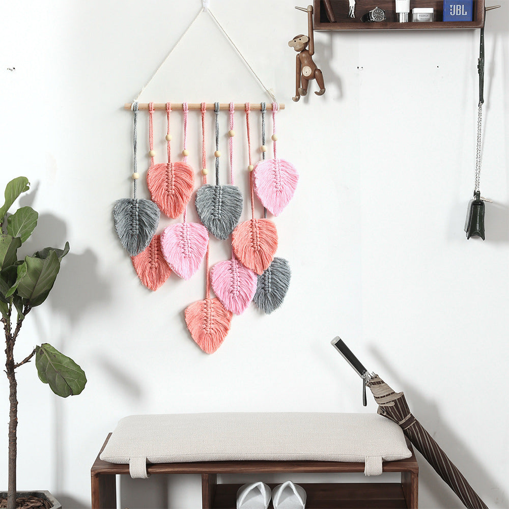 Boho Macrame Tapestry Hand Woven Cotton Wall Hanging Decor