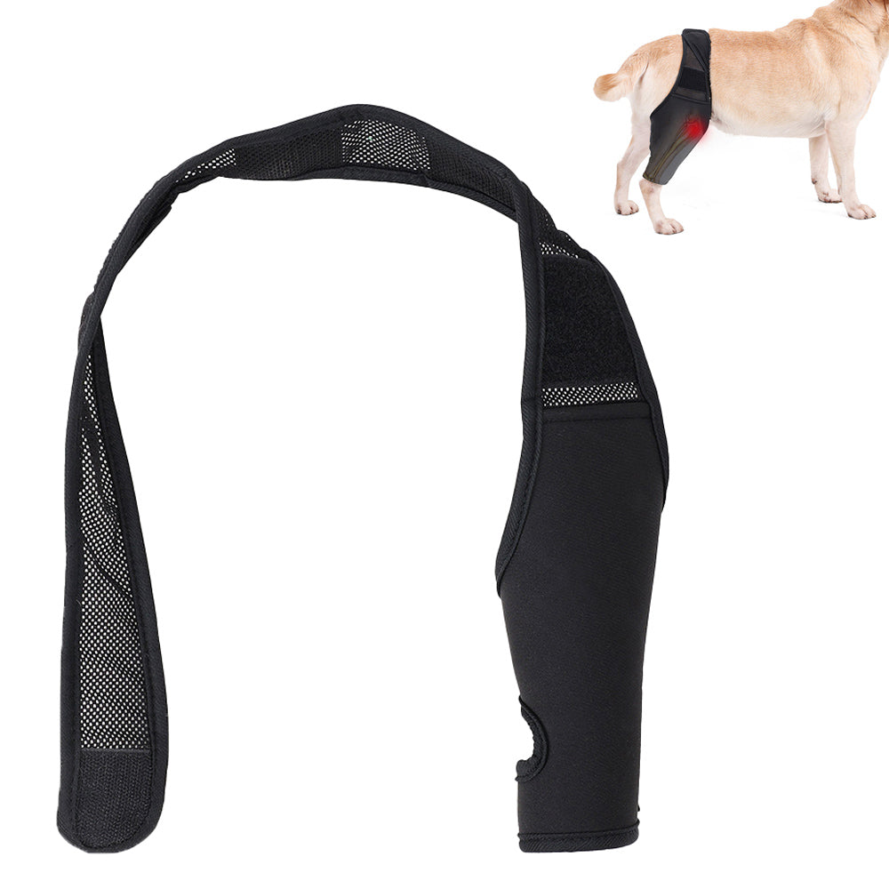 Pet Dog Knee Support Brace Leg Hock Front Back Protector Compression Wrap