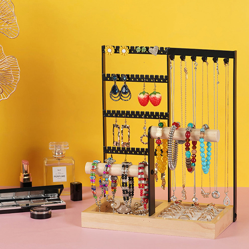 Jewelry Holder Organizer Ring Holder Jewelry Display Stand with Bracelet Holder for Room Decor