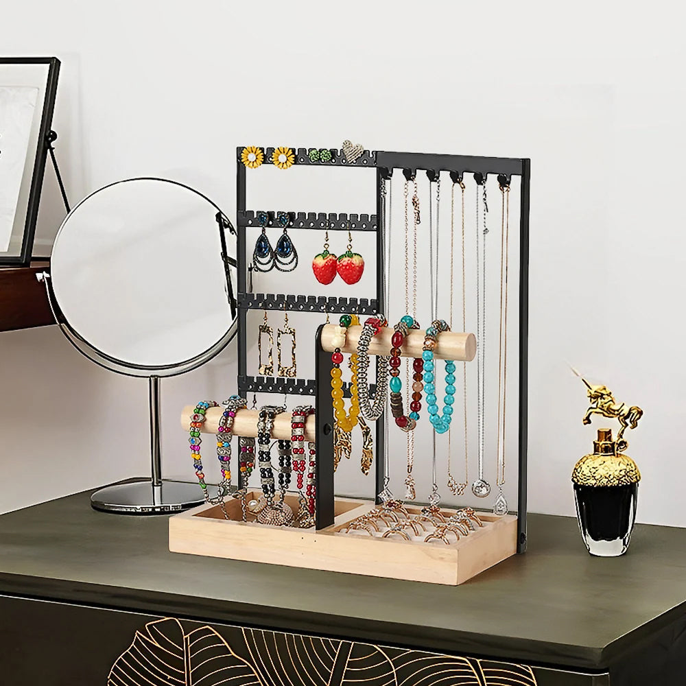 Jewelry Holder Organizer Ring Holder Jewelry Display Stand with Bracelet Holder for Room Decor