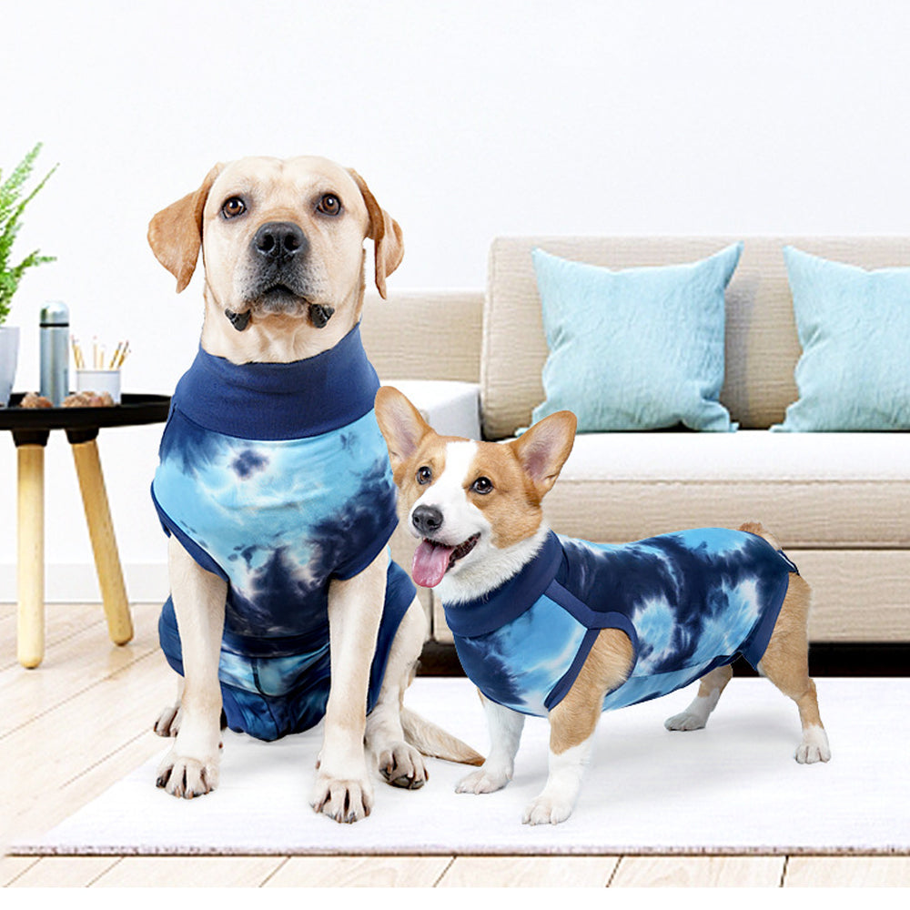 Dog Recovery Suit Pet Recovery Shirt Dog Abdominal Wounds Bandages Prevent Licking Care Clothes
