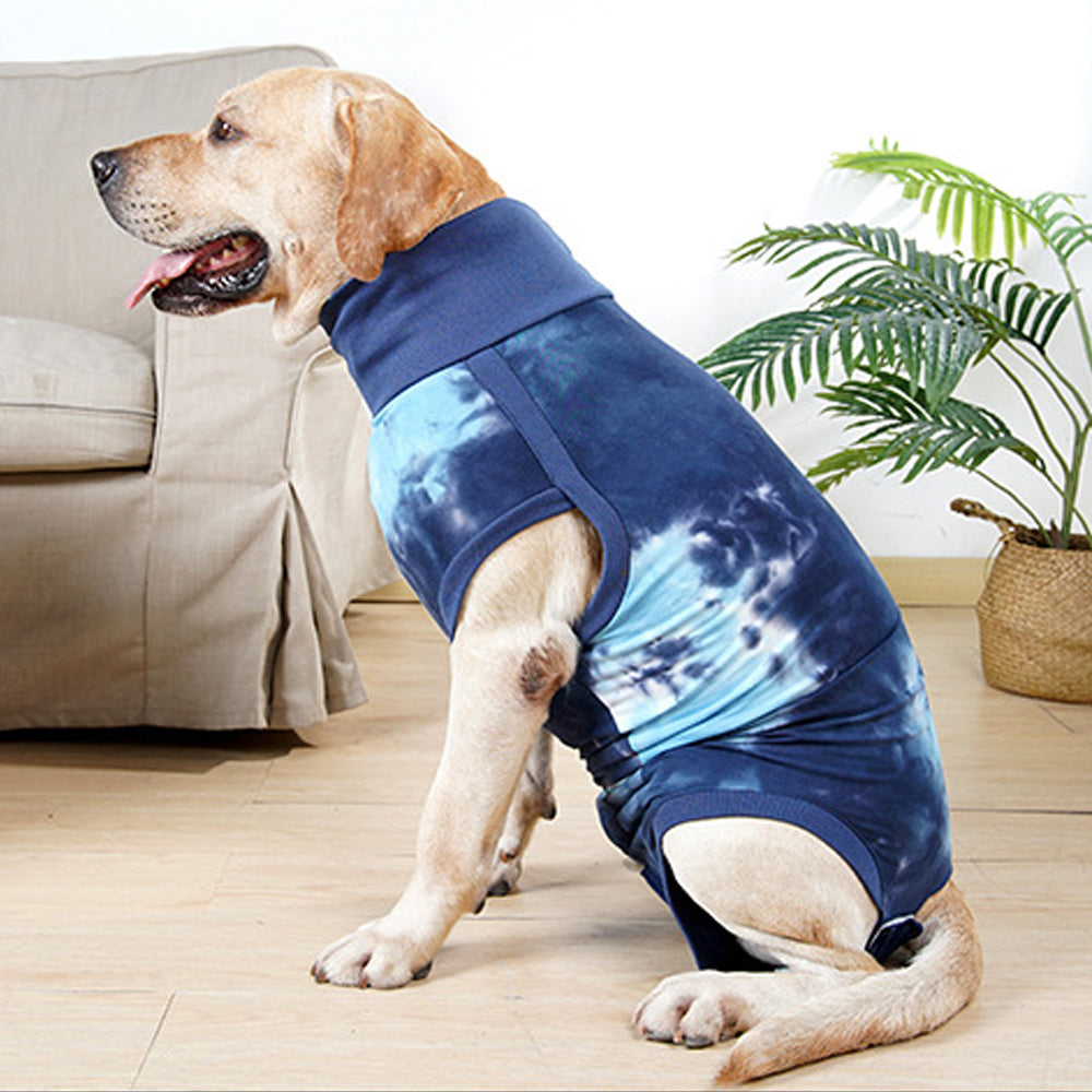 Dog Recovery Suit Pet Recovery Shirt Dog Abdominal Wounds Bandages Prevent Licking Care Clothes