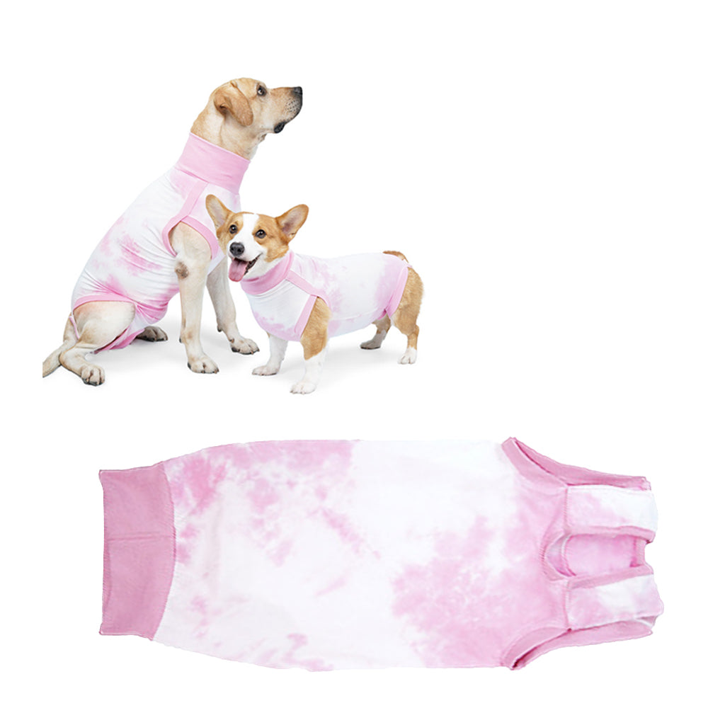 Dog Recovery Suit Pet Recovery Shirt Dog Abdominal Wounds Bandages Prevent Licking Care Clothes