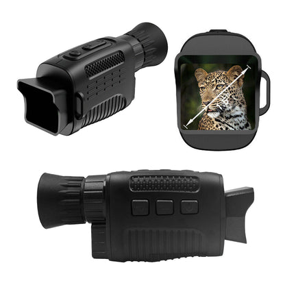 IR Night Vision Monocular 5X Zoom Telescope Digital Camera HD Video 4K