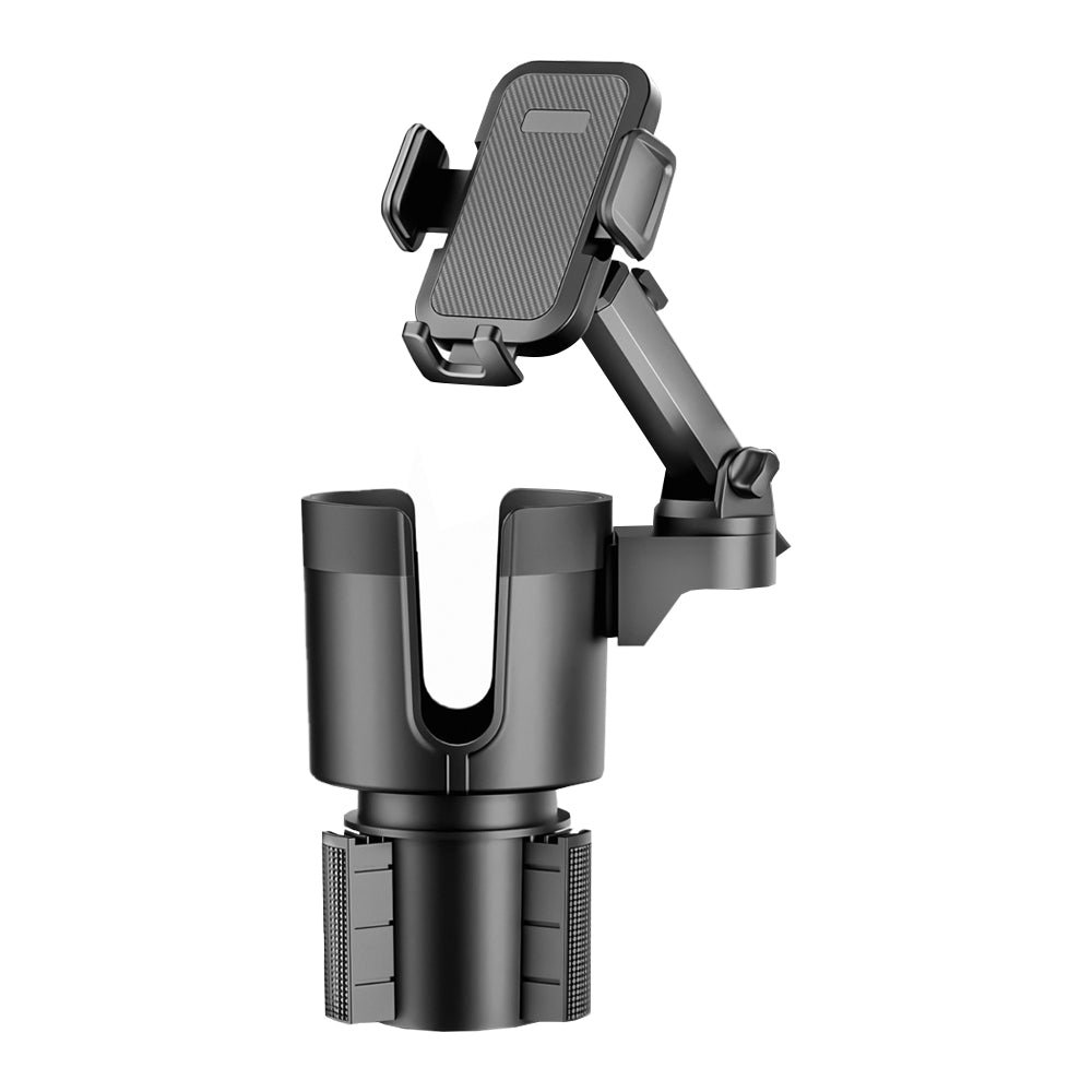 Two-in-one Car Cup Holder Phone Mount Stand Expander With Adjustable Height