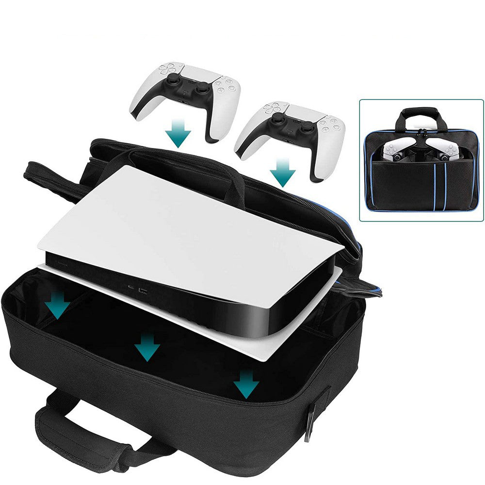 PS5 Travel Carrying Case for PlayStation 5 Console Controller Games Bag