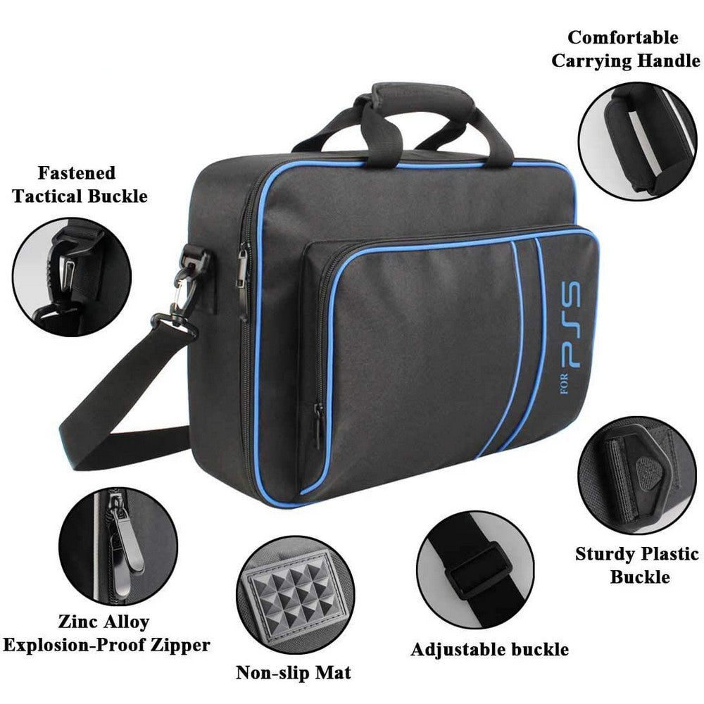 PS5 Travel Carrying Case for PlayStation 5 Console Controller Games Bag