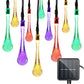 50LEDs Solar Water Drop String Light