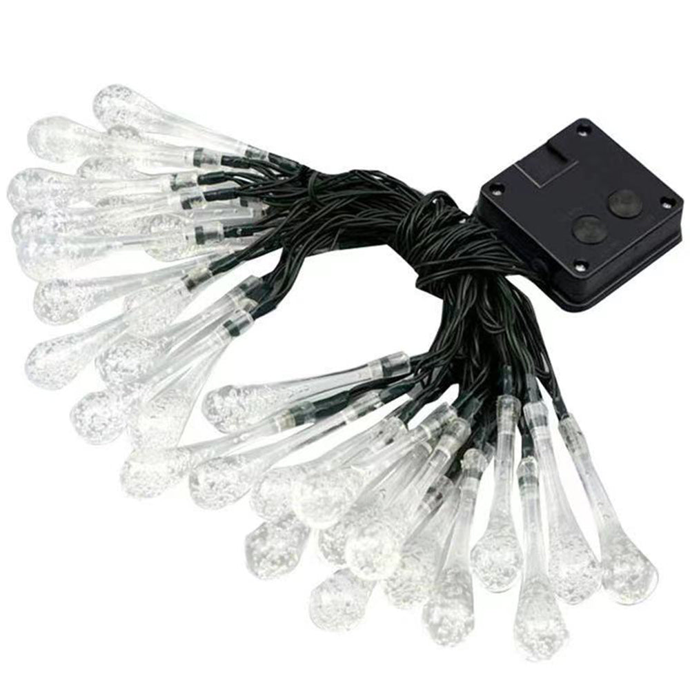 50LEDs Solar Water Drop String Light