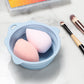 2PCS Foldable Silicone Makeup Brush Cleaner Bowls Cleaning Tool For Brushes Powder Puffs Sponges