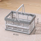 Portable Foldable Storage Basket for Camping Shopping and Home-Grey