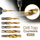 6Pcs HSS Hex Shank Tap Drill Bits Tools Set