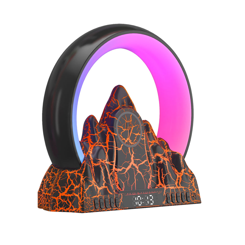 USB Wireless Charger Sunrise Alarm Clock Wake Up Light APP Control Atmosphere Lamp