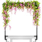 Metal Adjustable Plant Hanger Rail Pole with Clamp