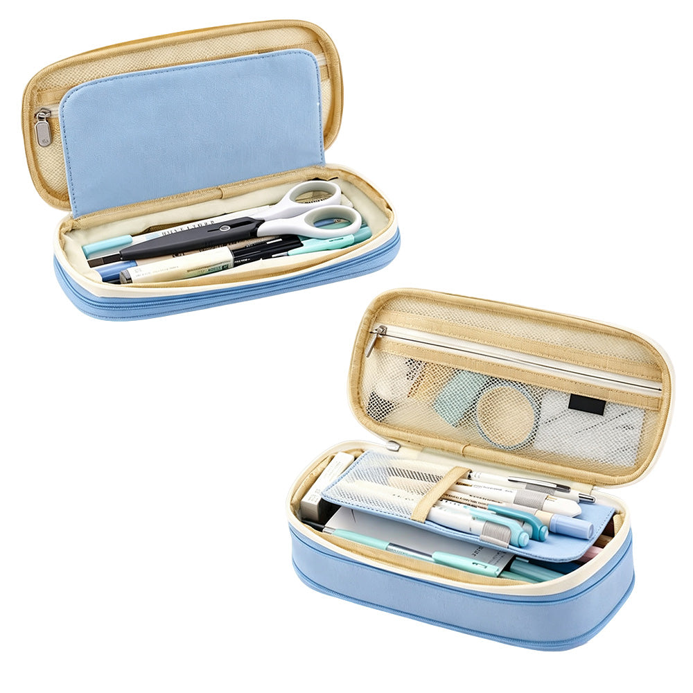 Large Capacity Expandable Zipper Pencil Case