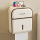 Wall Mount Toilet Paper Holder with Shelf 2-in-1 Tissue Dispenser for Bathroom
