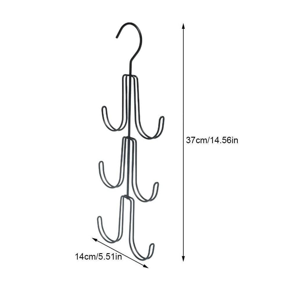 4Pcs Metal Rotatable Hanging Bag Holder for Closet
