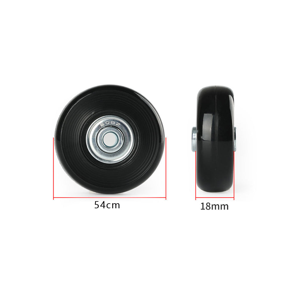 2 Sets of 2 Luggage Suitcase Replacement Wheels Rubber Swivel Caster Wheels Bearings Repair Kits