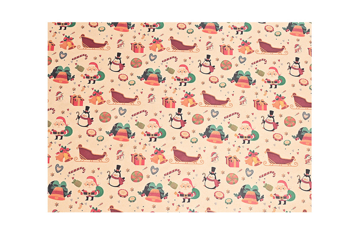 10PCS Multiple Patterns Christmas Wrapping Paper Gift Box Wrap Rolls