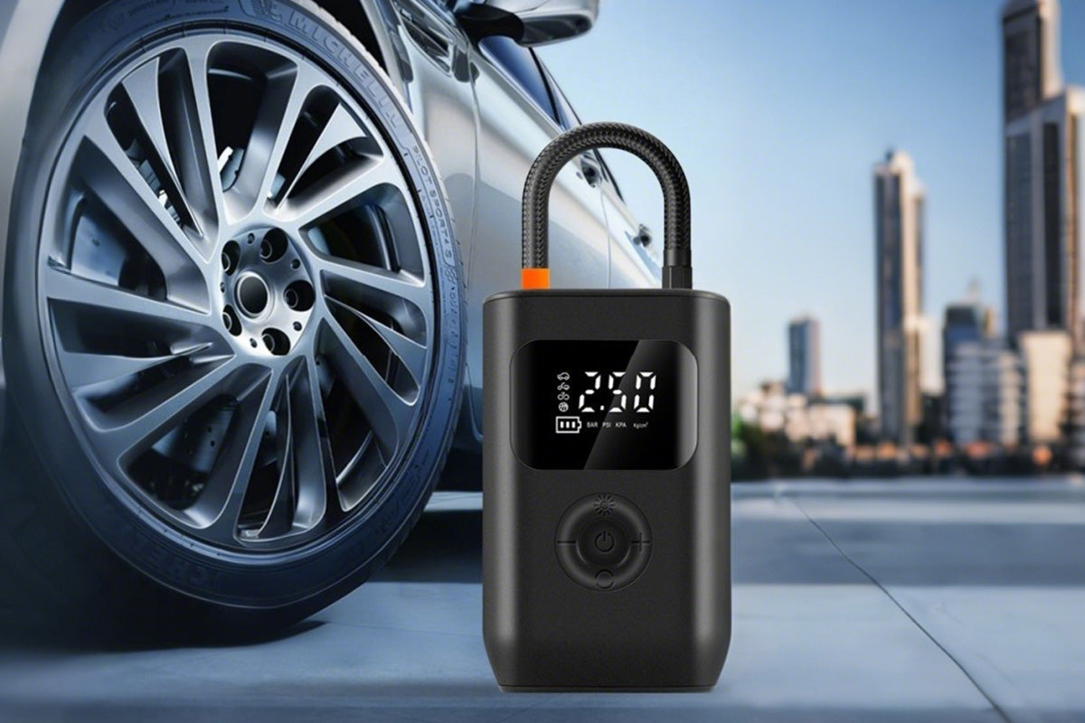 Dual Power Cordless Wired Air Pump with Preset Modes Car Tire Inflator Tire Inflator Car Tire Pump with Light